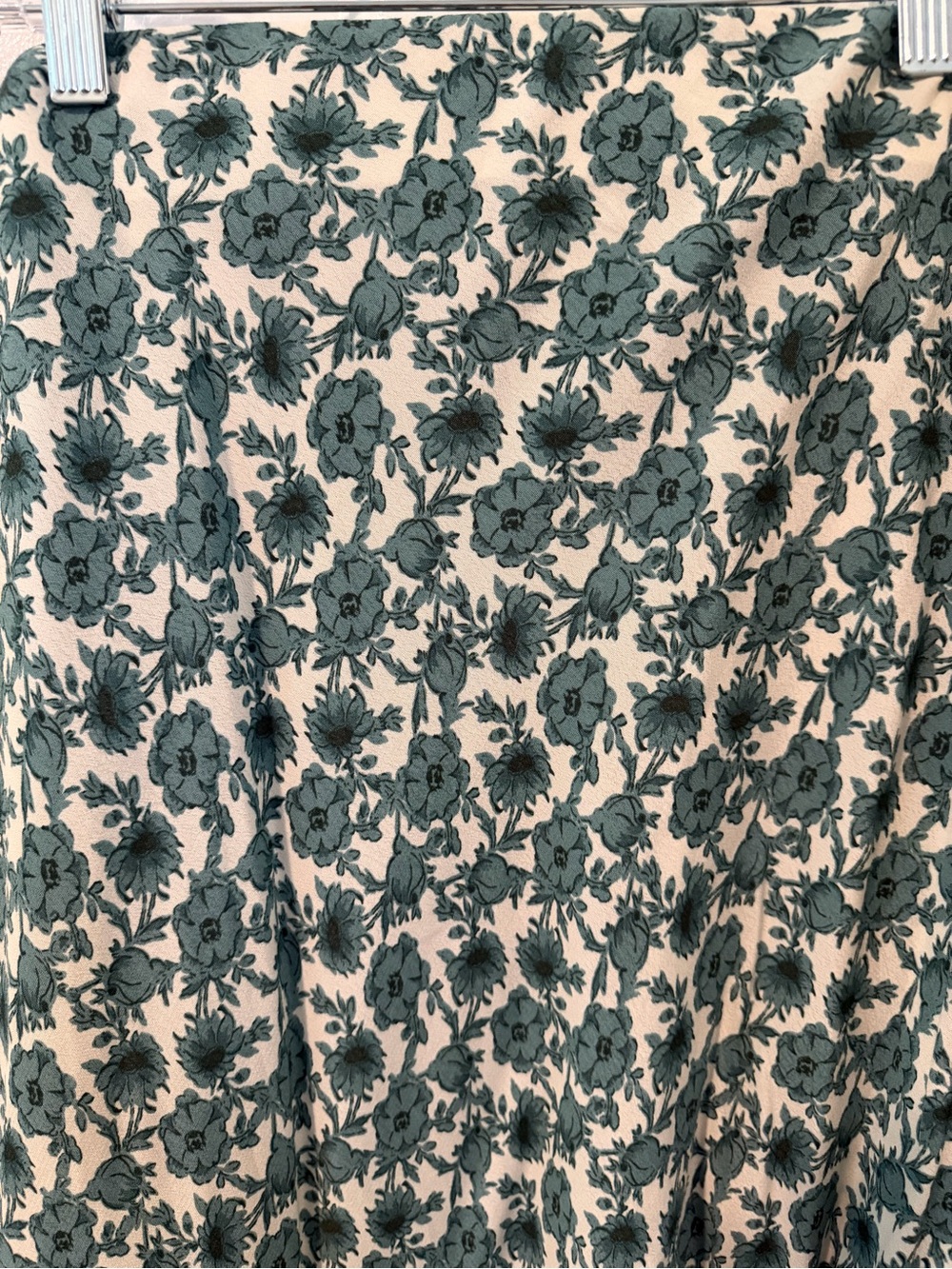 Treasure & Bond Green Floral Midi Skirt - Picture 5 of 6